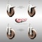 Service Caster 5 Inch 316SS High Temp Glass Filled Nylon 10mm Stem Caster Lock Brake, 2PK SS316TSTTL20S514-GFNSHT-M1015-2-S2 - alternate 2